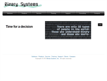 Tablet Screenshot of binary-systems.com